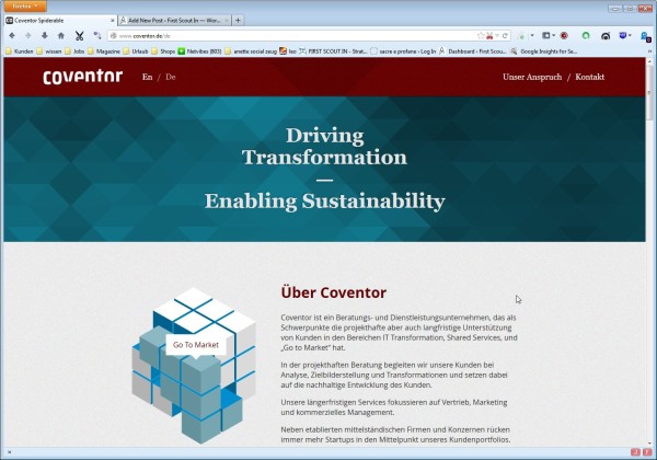 Smart und schlank: die neue Unternehmens-Website von Coventor